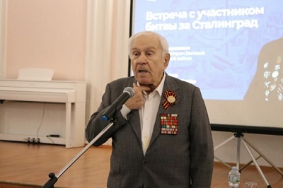 Встреча с героем Сталинградской битвы М.Н. Пеймером
